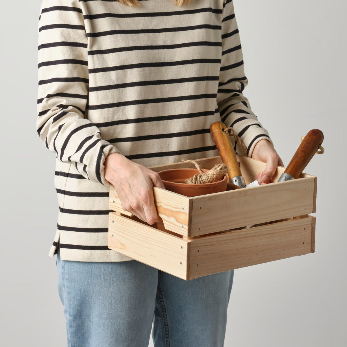IKEA KNAGGLIG Box, pine, 23x31x15 cm (9x12 ¼x6 ")
