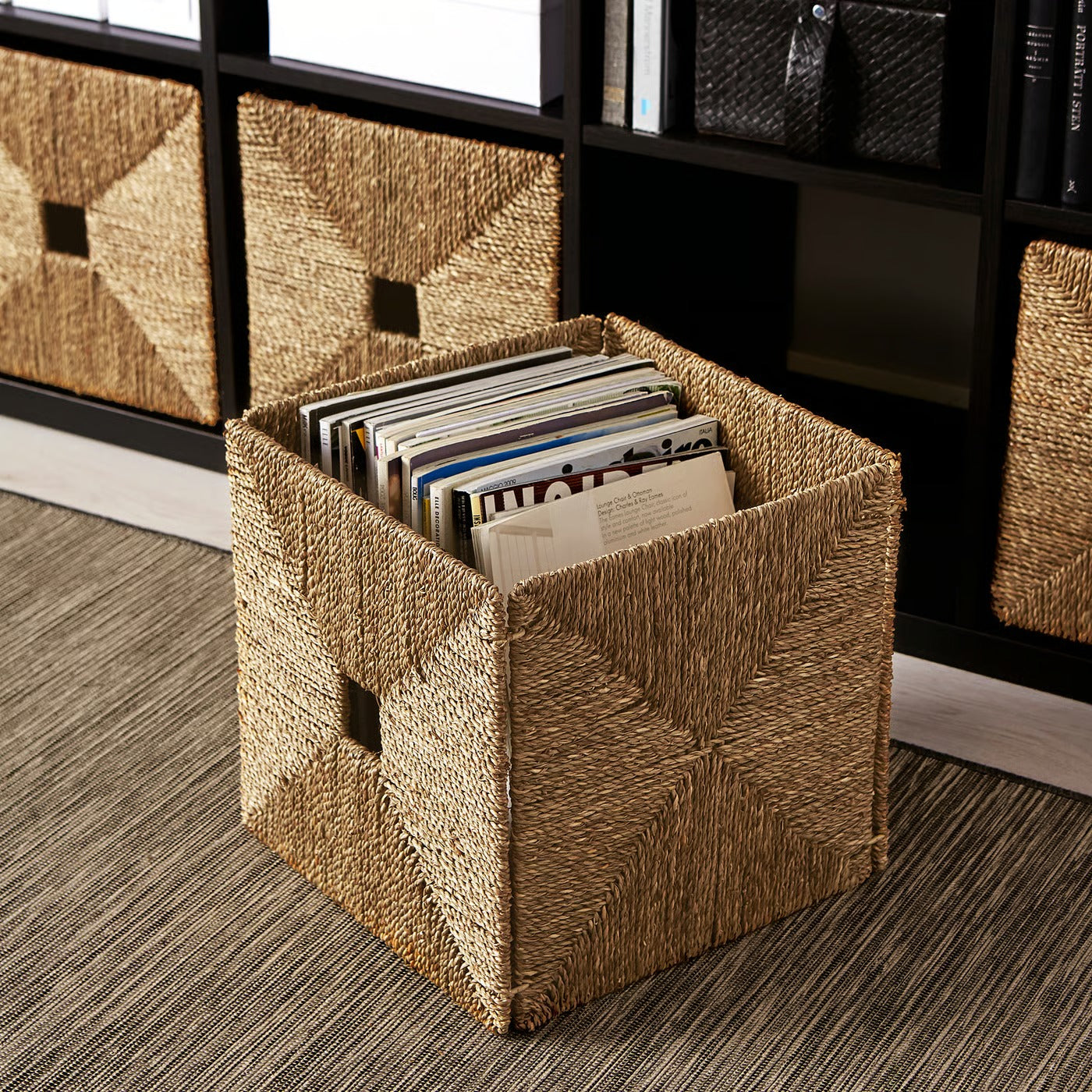 IKEA KNIPSA Basket, seagrass, 32x33x32 cm (12 ½x13x12 ½ ")