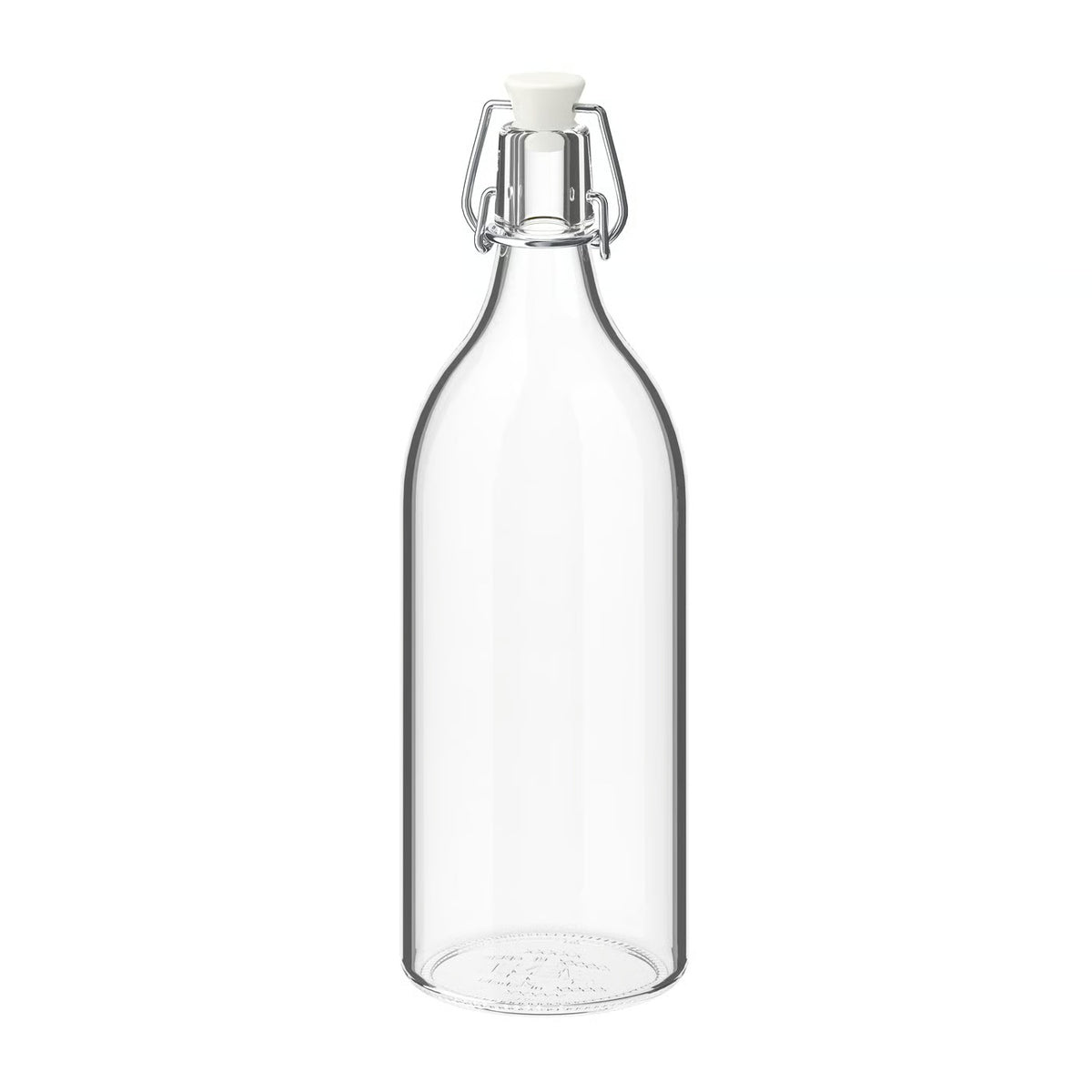 (3 Piece) IKEA KORKEN Bottle with stopper, clear glass, 1 l (34 oz)