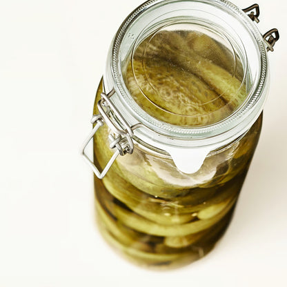 (6 Piece) IKEA KORKEN Jar with lid, clear glass, 2 l (2.1 qt)