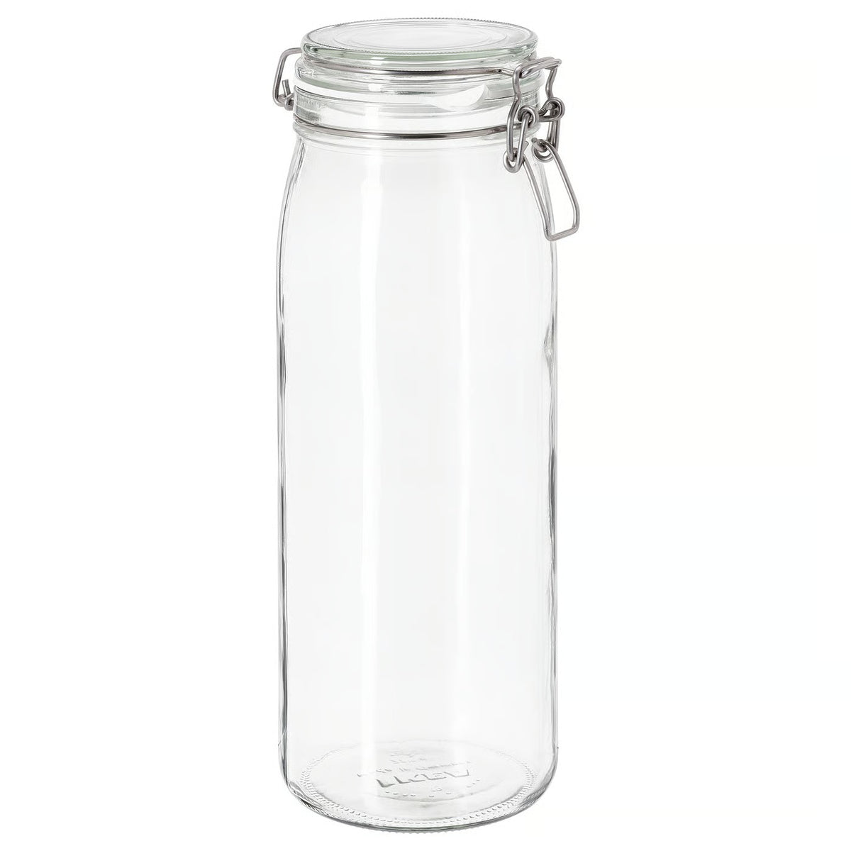 (6 Piece) IKEA KORKEN Jar with lid, clear glass, 2 l (2.1 qt)