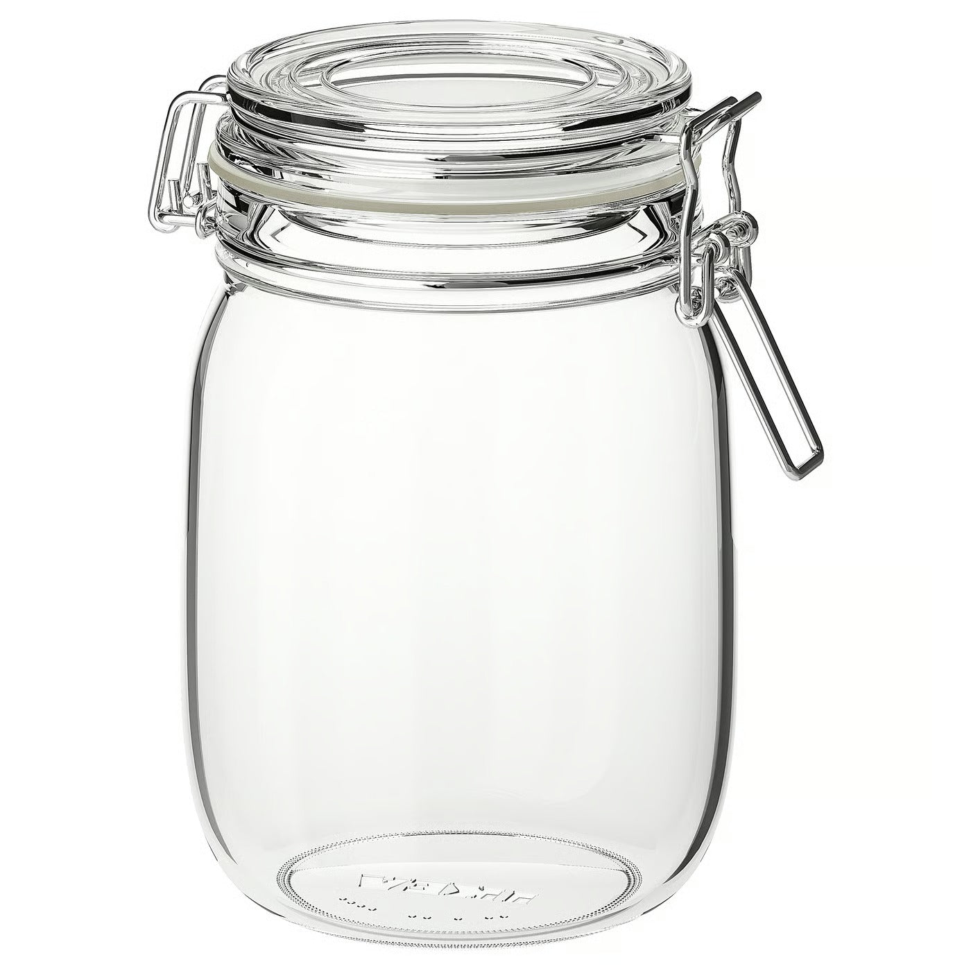 (6 Piece) IKEA KORKEN Jar with lid, clear glass, 1 l (34 oz)
