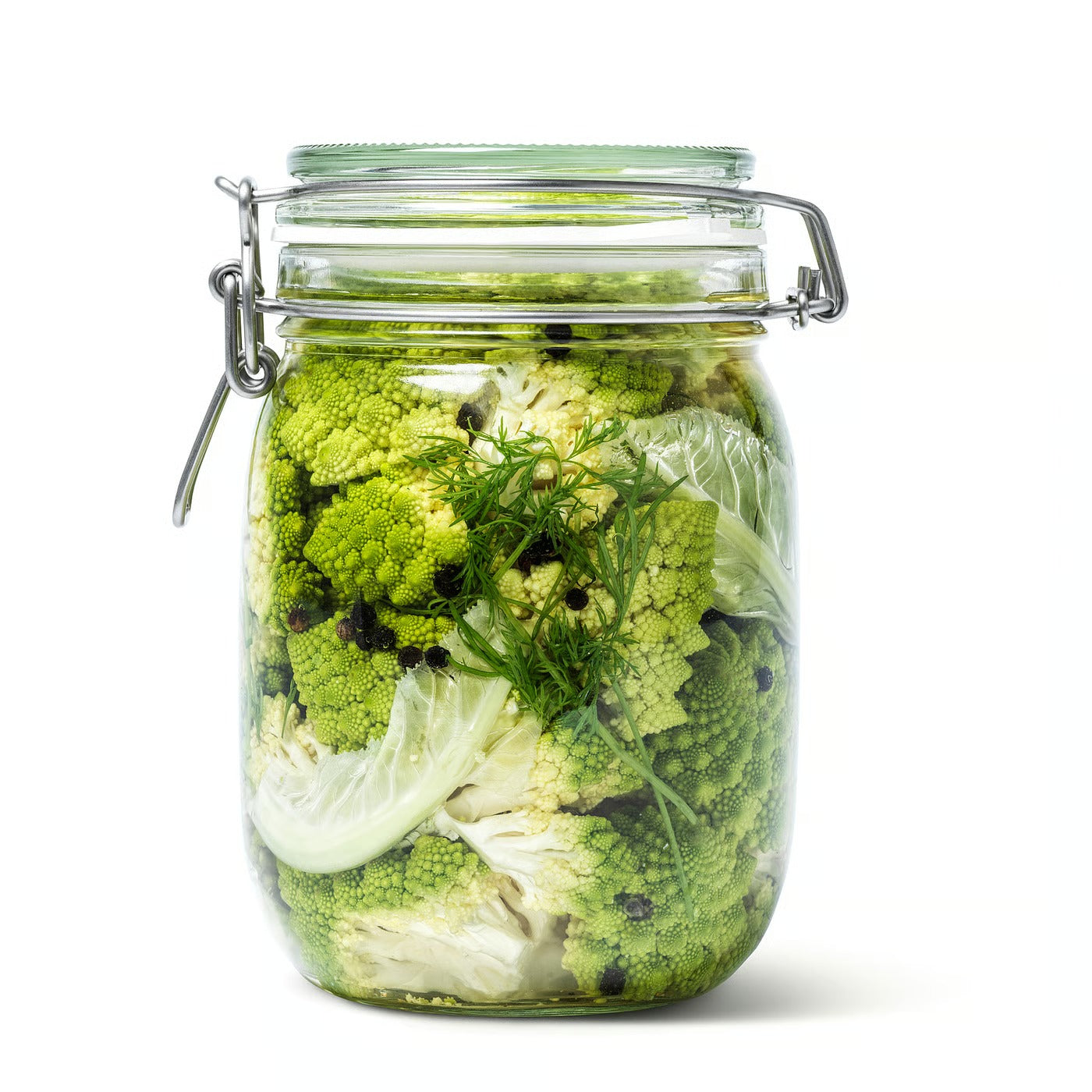 (6 Piece) IKEA KORKEN Jar with lid, clear glass, 1 l (34 oz)