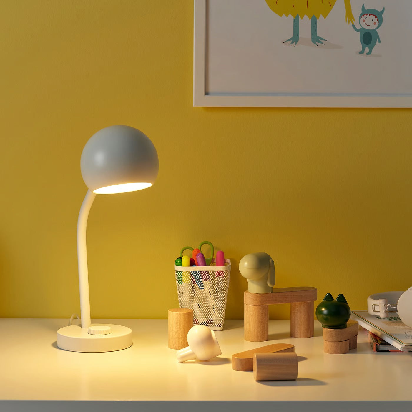 IKEA KORVSNÖRE LED desk lamp, dimmable/white