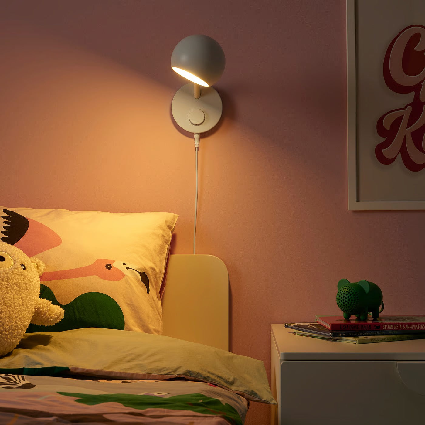 IKEA KORVSNÖRE LED wall lamp, dimmable/white