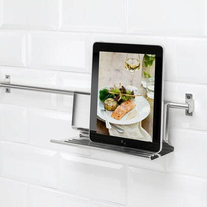 IKEA KUNGSFORS Tablet stand, stainless steel, 26x12 cm (10 1/4x4 3/4 ")