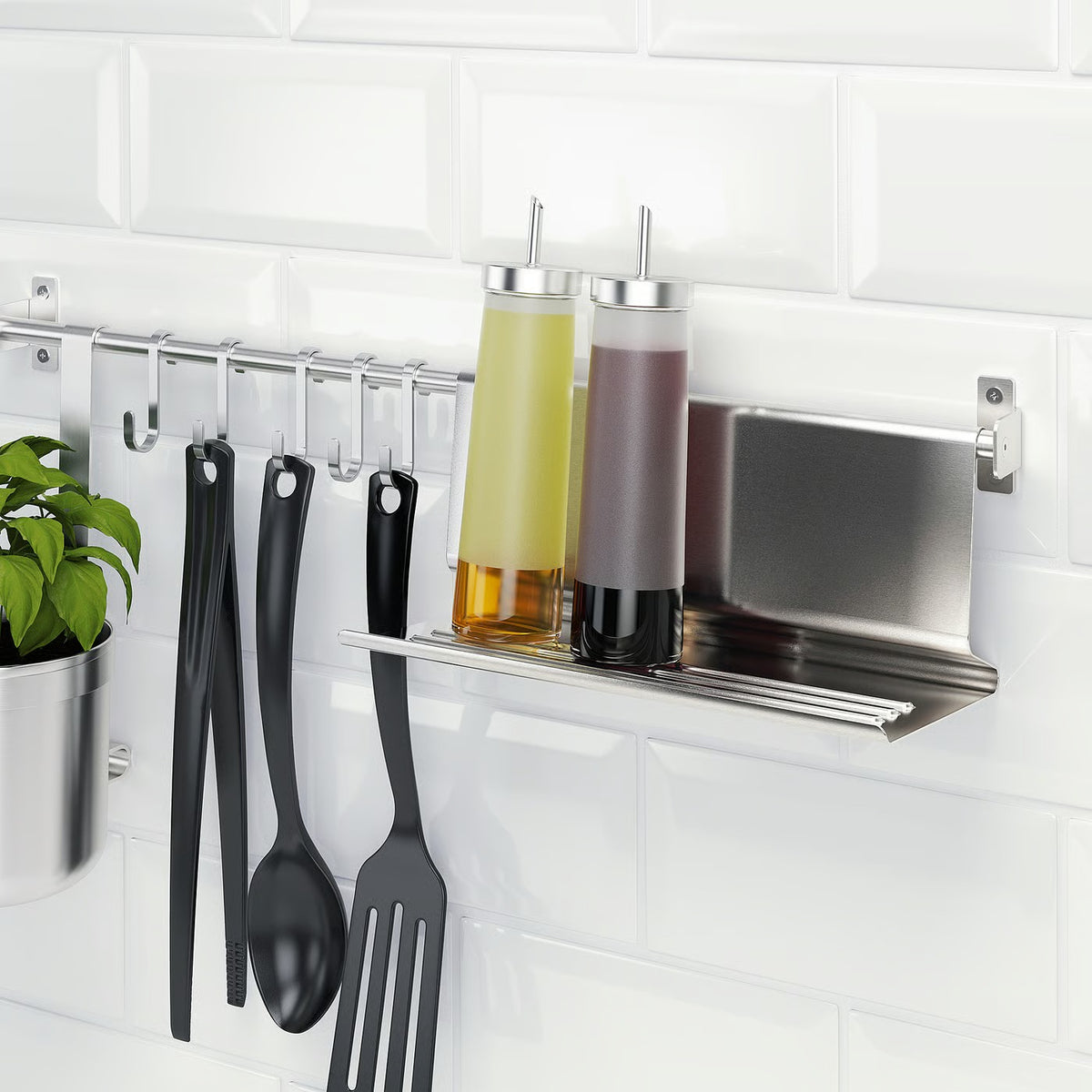 IKEA KUNGSFORS Tablet stand, stainless steel, 26x12 cm (10 1/4x4 3/4 ")