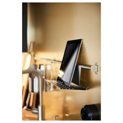 IKEA KUNGSFORS Tablet stand, stainless steel, 26x12 cm (10 1/4x4 3/4 ")