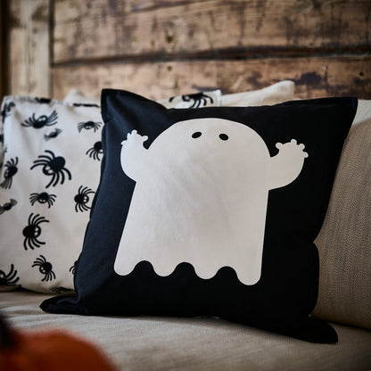 IKEA KUSTFYR Halloween Cushion Cover 50 x 50 cm (20 x 20 in) - Black & White