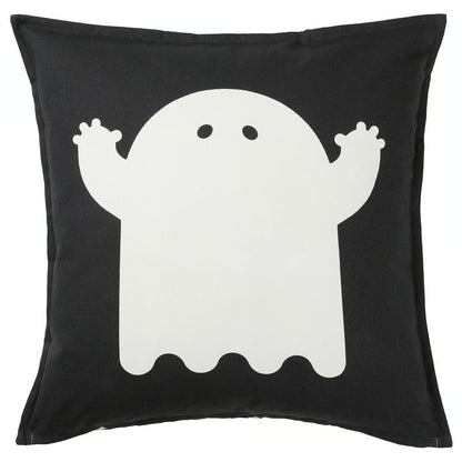 IKEA KUSTFYR Halloween Cushion Cover 50 x 50 cm (20 x 20 in) - Black & White