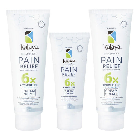 KaLaya 6x Extra Strength Pain Relief Cream, 2 x 120 g + 50 g