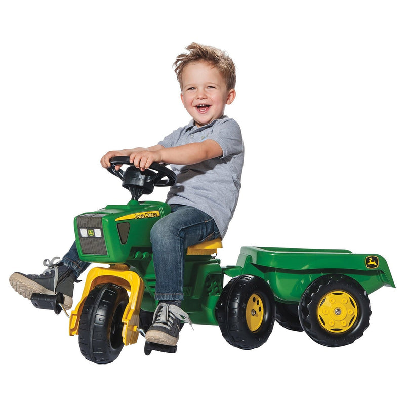 Kettler John Deere Tractor 3-Wheel with Attached Trailer