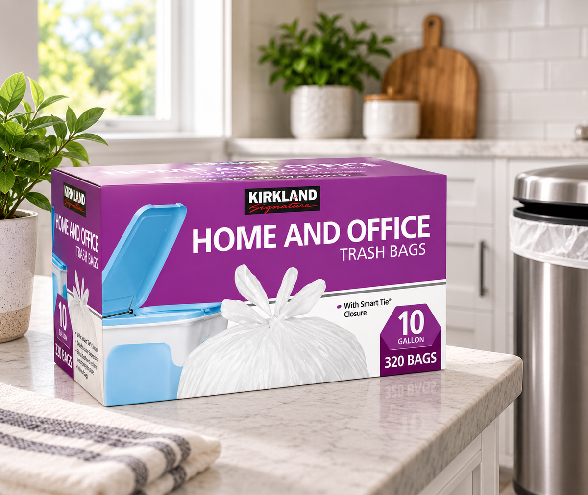 Kirkland Signature Smart Tie Home and Office Bags, 320-pack