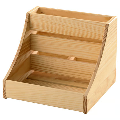 IKEA CHOKLADHAJ Kitchen countertop organizer, wood, 20x18x16 cm (7 7/8x7 1/8x6 1/4 ")