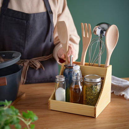 IKEA CHOKLADHAJ Kitchen countertop organizer, wood, 20x18x16 cm (7 7/8x7 1/8x6 1/4 ")