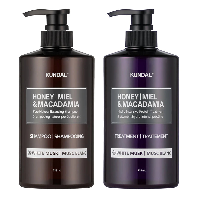 Shampoing et soin Kundal au miel et à la macadamia, 2 x 718 ml