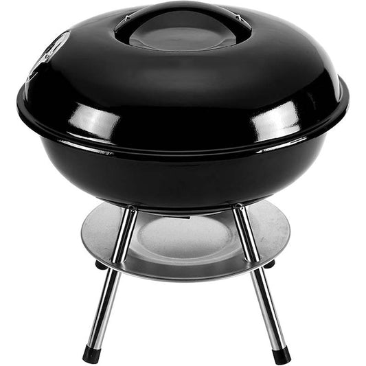 LAFLAMME & CO 14-in Portable Black Rolled Steel Charcoal BBQ Grill