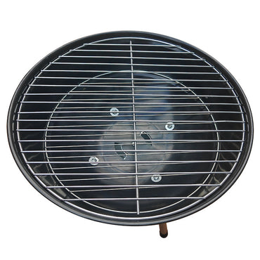 LAFLAMME & CO 14-in Portable Black Rolled Steel Charcoal BBQ Grill