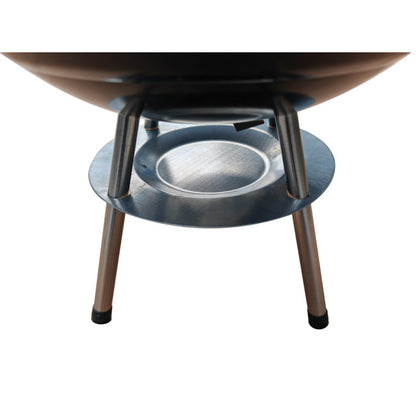 LAFLAMME & CO 14-in Portable Black Rolled Steel Charcoal BBQ Grill