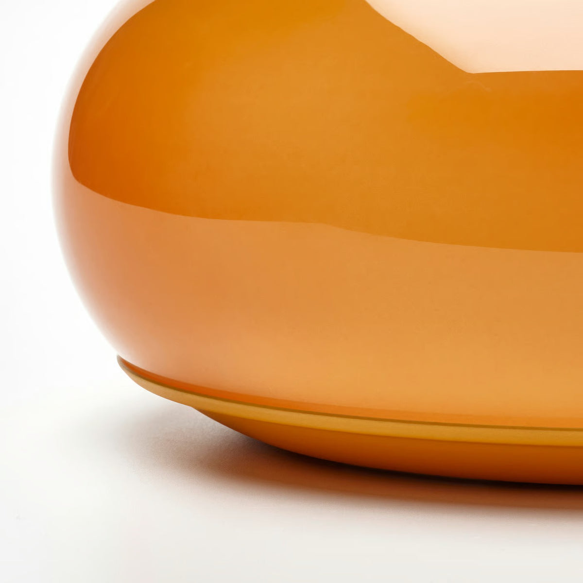 IKEA VARMBLIXT LED Table/Wall Lamp, Orange Glass, Round, 30 cm