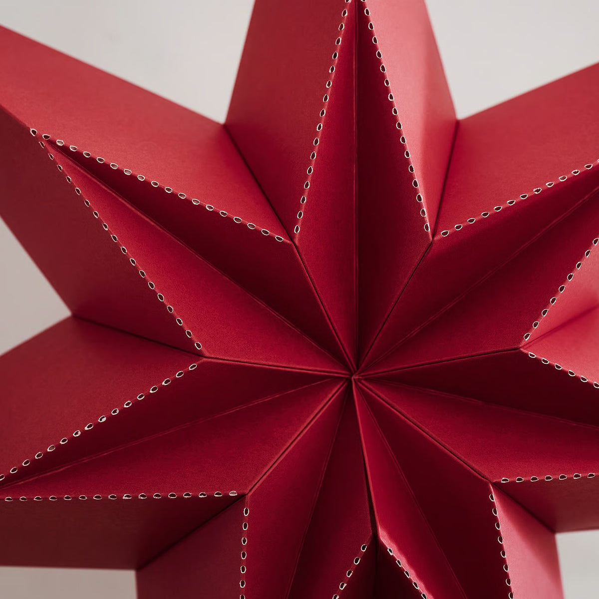 IKEA 56 cm Star-Shaped Paper Lamp Shade, Red, Indoor Decorative Shade