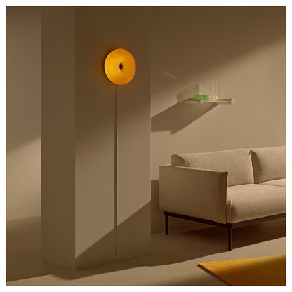 IKEA VARMBLIXT LED Table/Wall Lamp, Orange Glass, Round, 30 cm