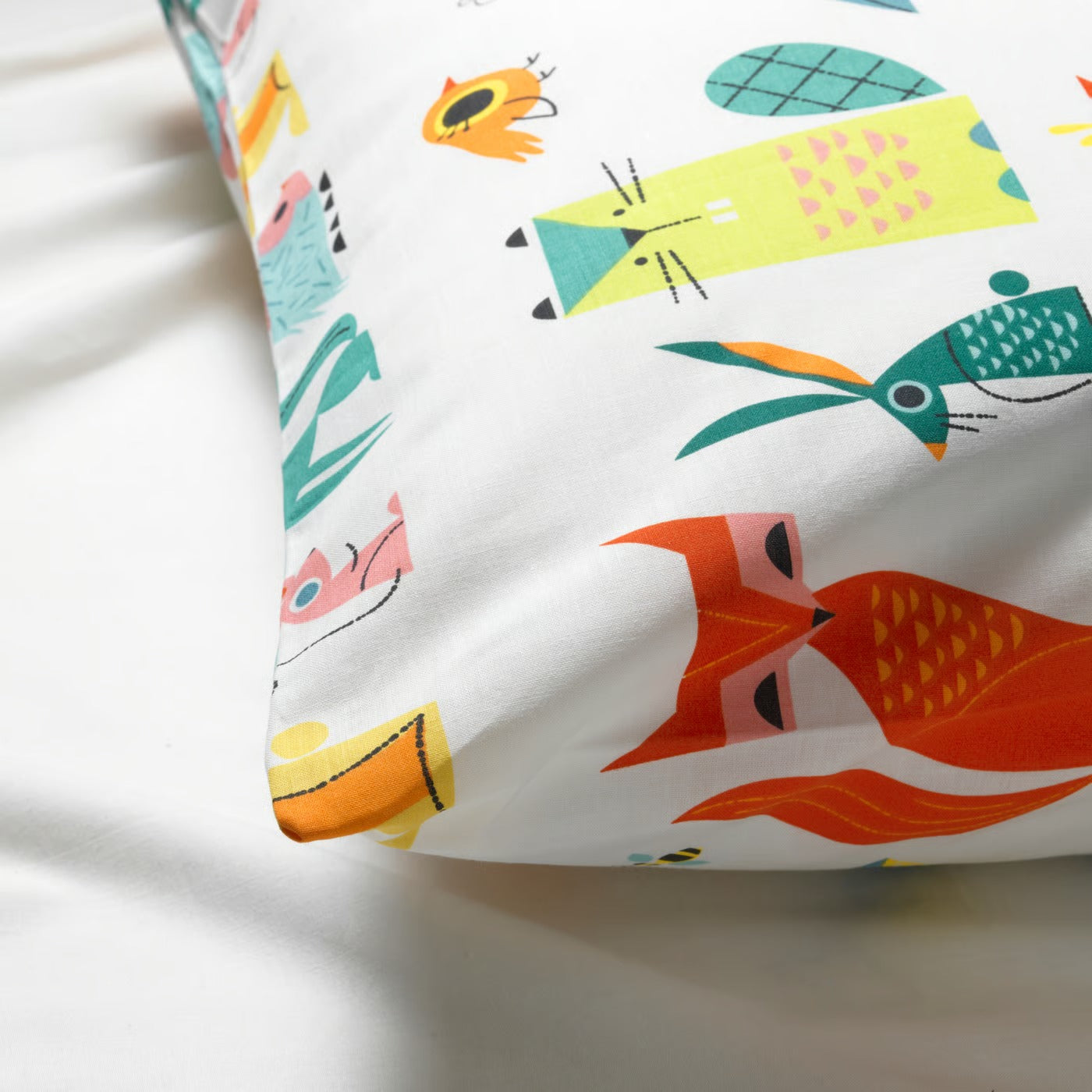 IKEA LATTJO Duvet cover and pillowcase, animal/multicolor, Twin