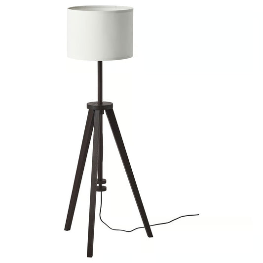 IKEA LAUTERS Floor lamp, brown ash/white