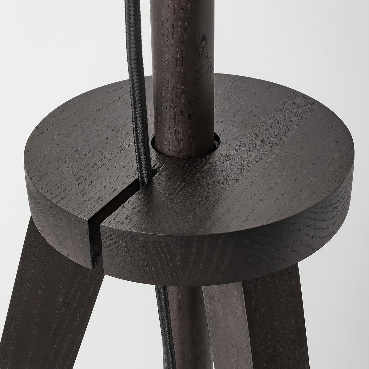 IKEA LAUTERS Floor lamp, brown ash/white