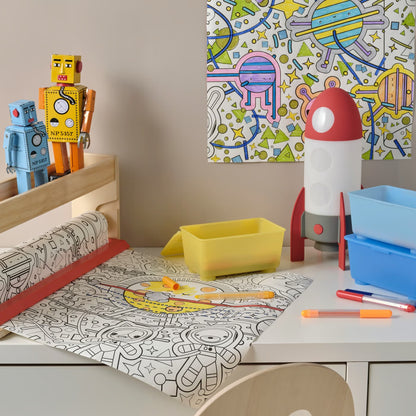 IKEA AFTONSPARV LED table lamp, rocket/multicolor