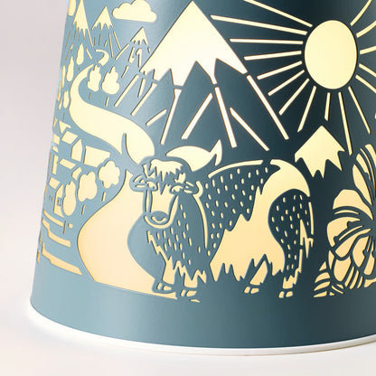 IKEA SOLSKUR LED Table Lamp, Light Blue/Nickel-Plated, Children's Room Decorative Lighting