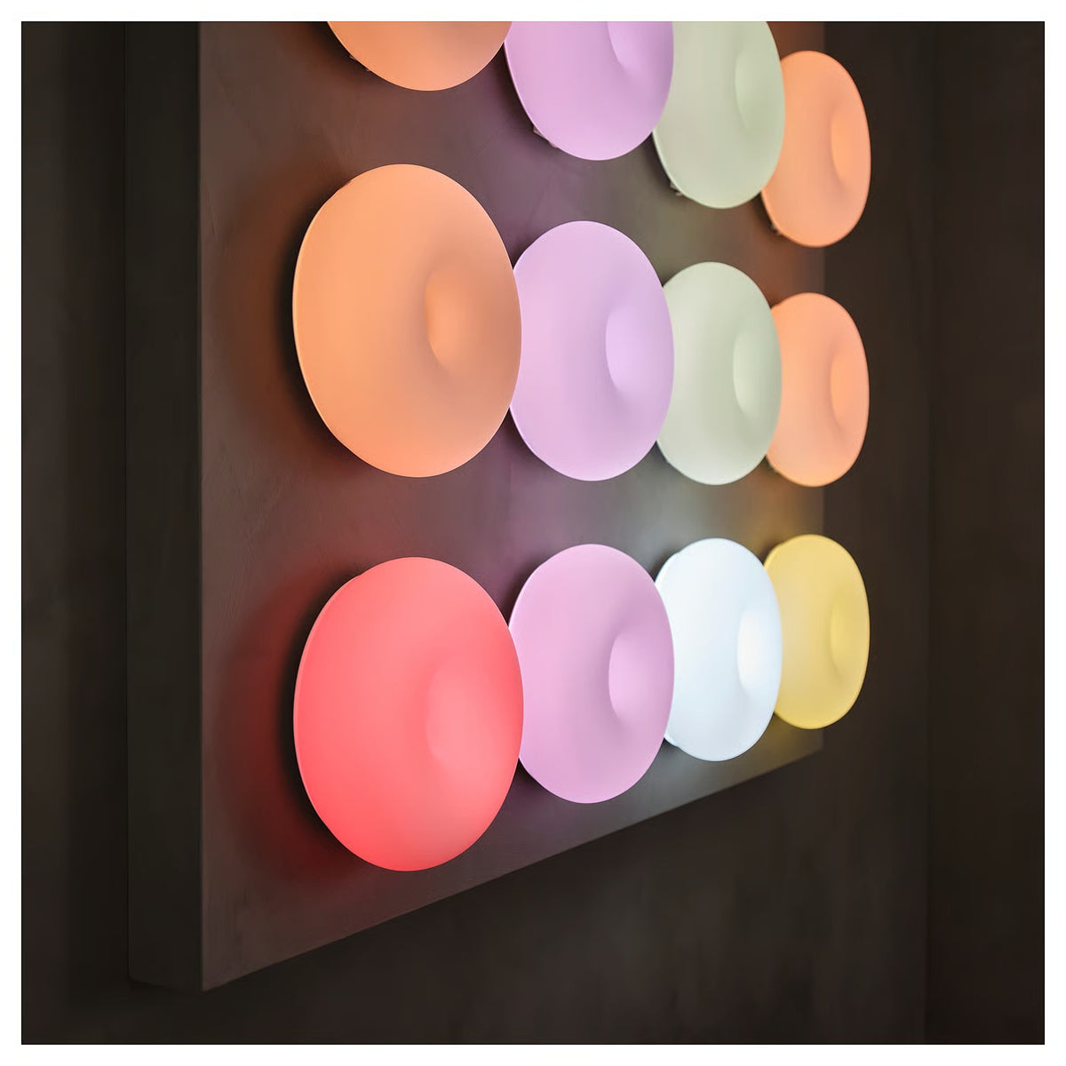 IKEA VARMBLIXT LED table/wall lamp, dimmable smart/white glass color and white spectrum, 30 cm (12 ")