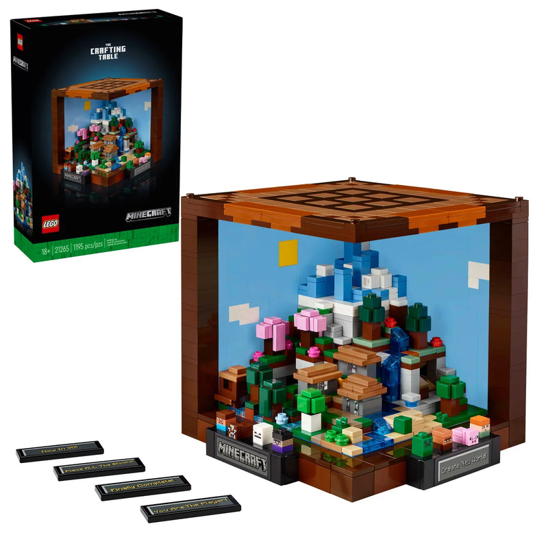 LEGO Minecraft Crafting Table Set for Adults 21265