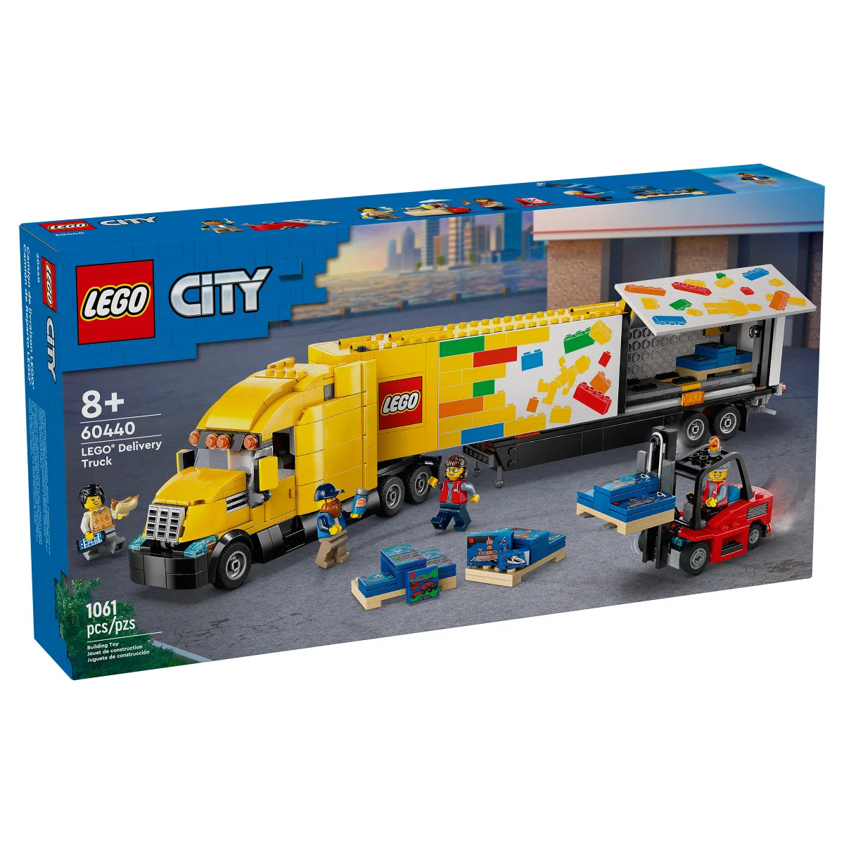 LEGO City Yellow Delivery Truck Build Set 60440