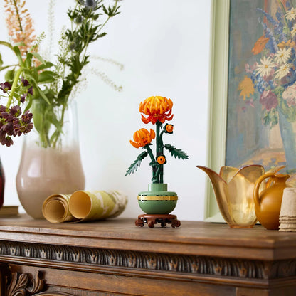 LEGO Icons 10368 Chrysanthemum Flower Display Set for Home