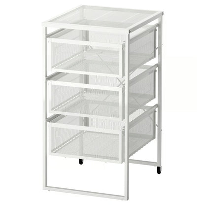 IKEA LENNART Drawer Unit with Castors – Slim Rolling Storage Organizer - White
