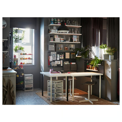 IKEA LENNART Drawer Unit with Castors – Slim Rolling Storage Organizer - White
