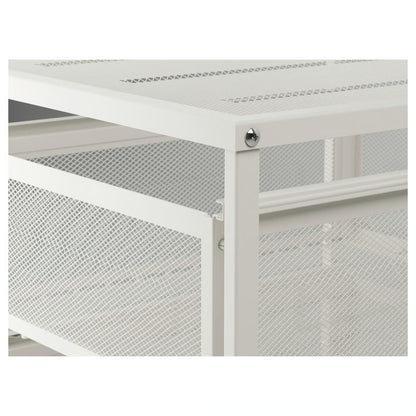 IKEA LENNART Drawer Unit with Castors – Slim Rolling Storage Organizer - White