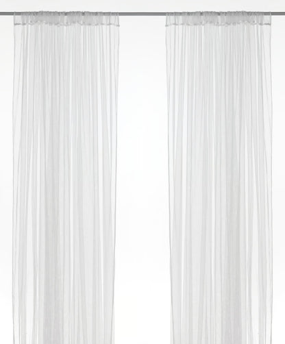 IKEA LILL Lace curtains, 1 pair, white/with rod pocket, 280x250 cm (110x98 ")