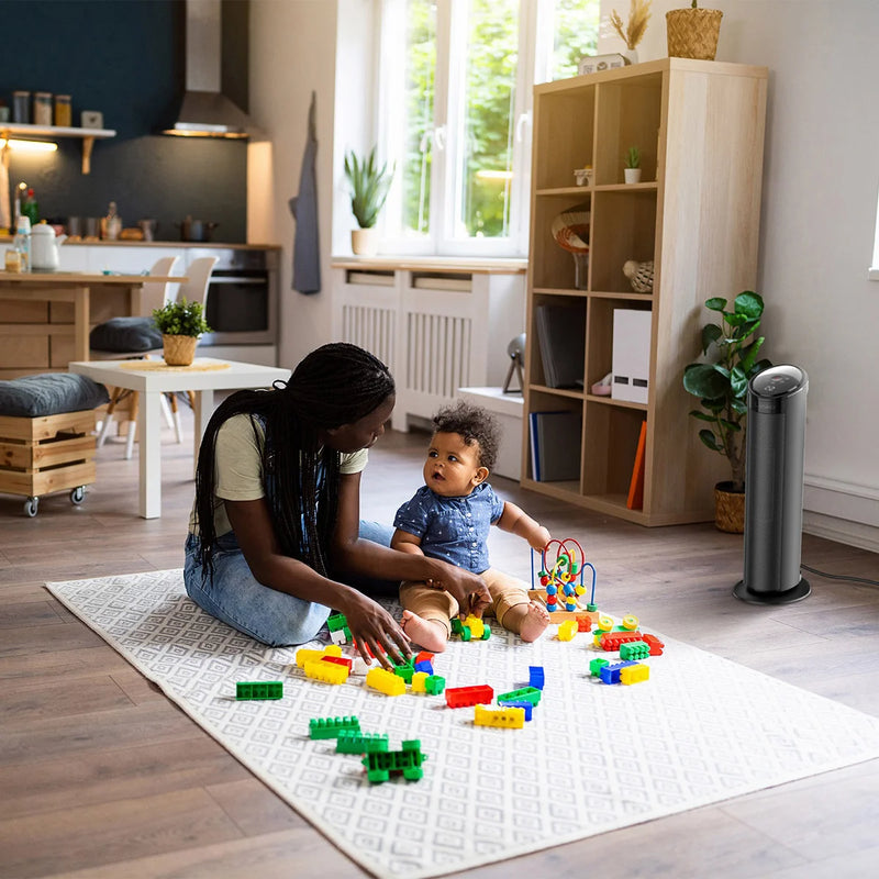 Radiateur tour Lasko 22 pouces à commande tactile numérique en céramique avec télécommande