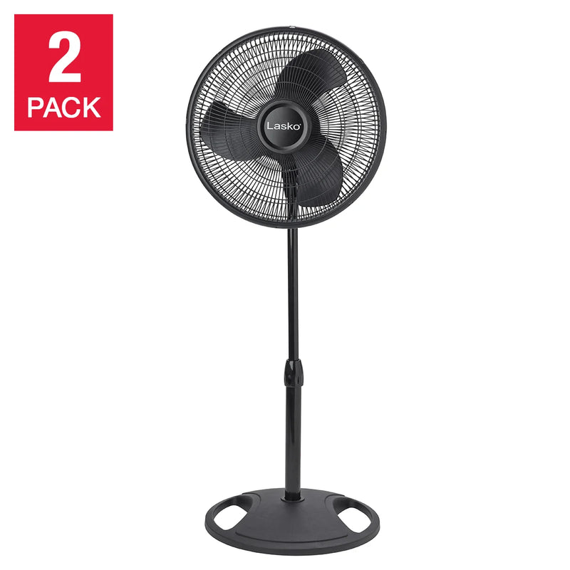 Lasko Oscillating Stand Fan 40.6 cm (16 in.), 2-pack