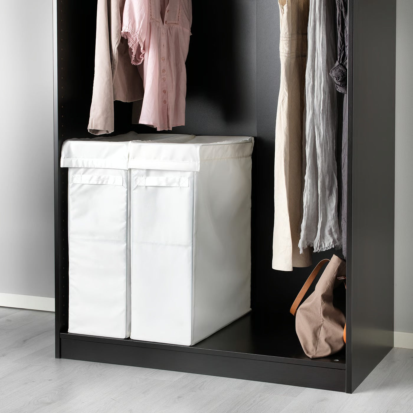 IKEA SKUBB Laundry bag with stand, white, 80 l (21 gallon)