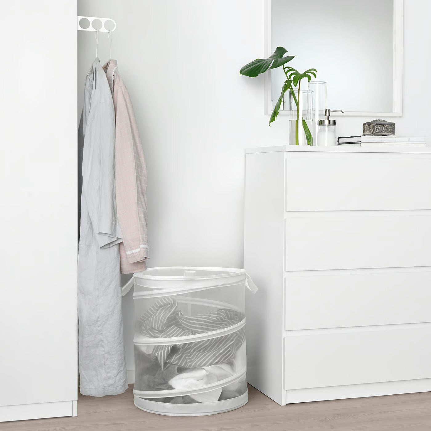 IKEA FYLLEN Laundry basket, white, 79 l (21 gallon)