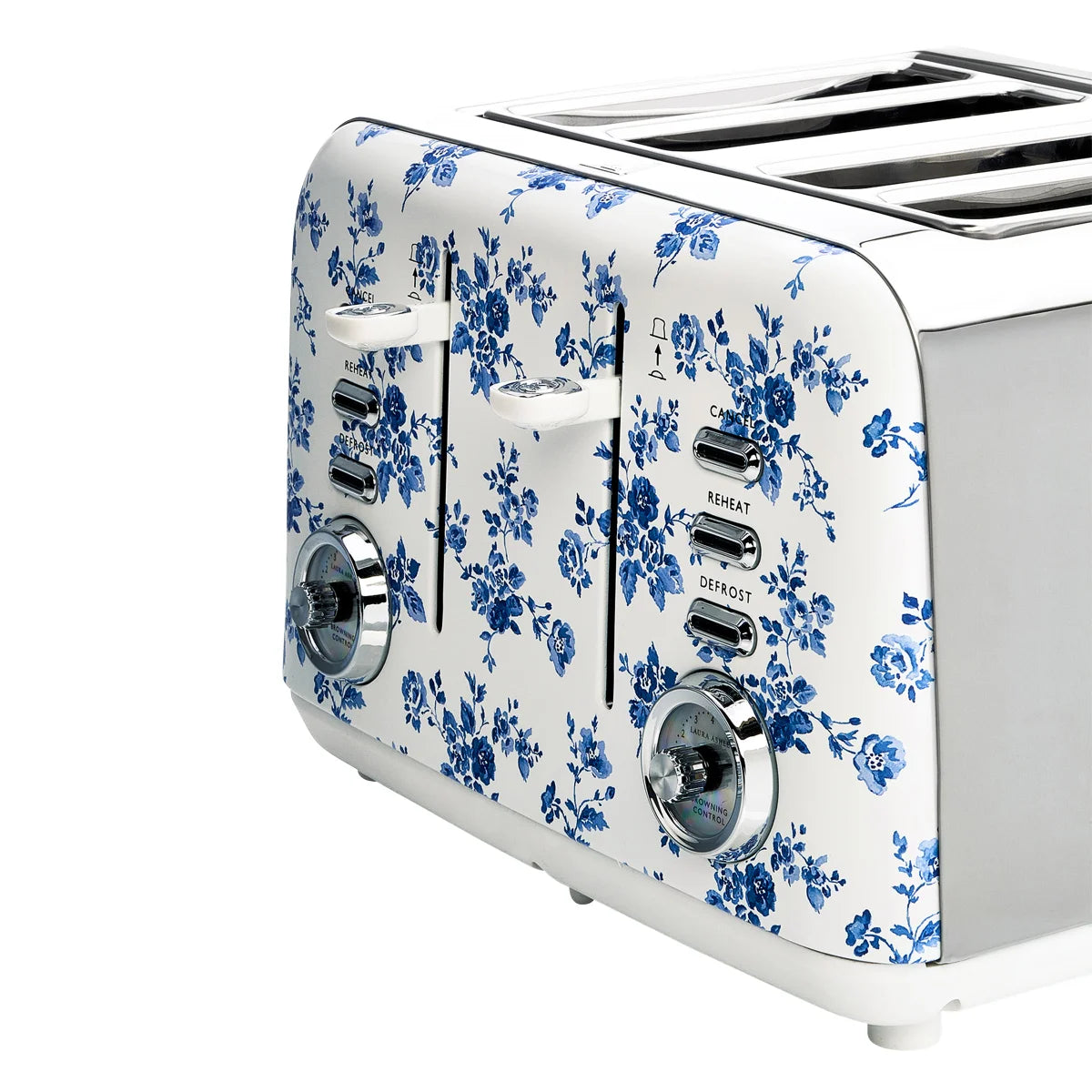 Laura Ashley 4 Slice Toaster, White