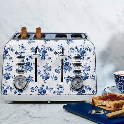 Laura Ashley 4 Slice Toaster, White