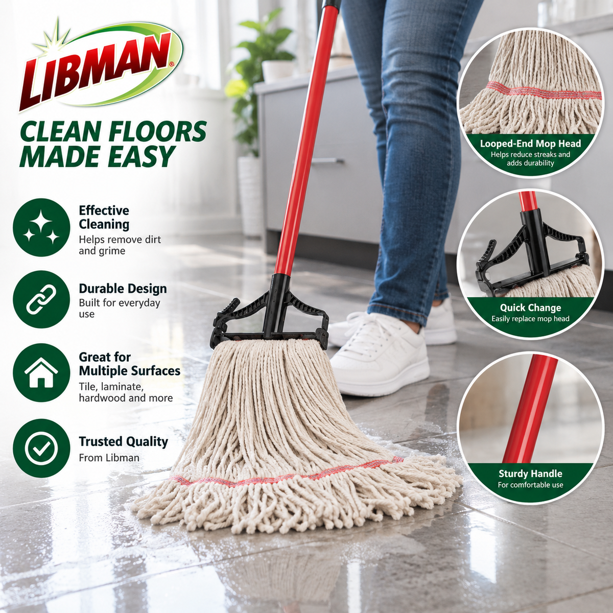 Libman All-Purpose Heavy Duty Wet Mop