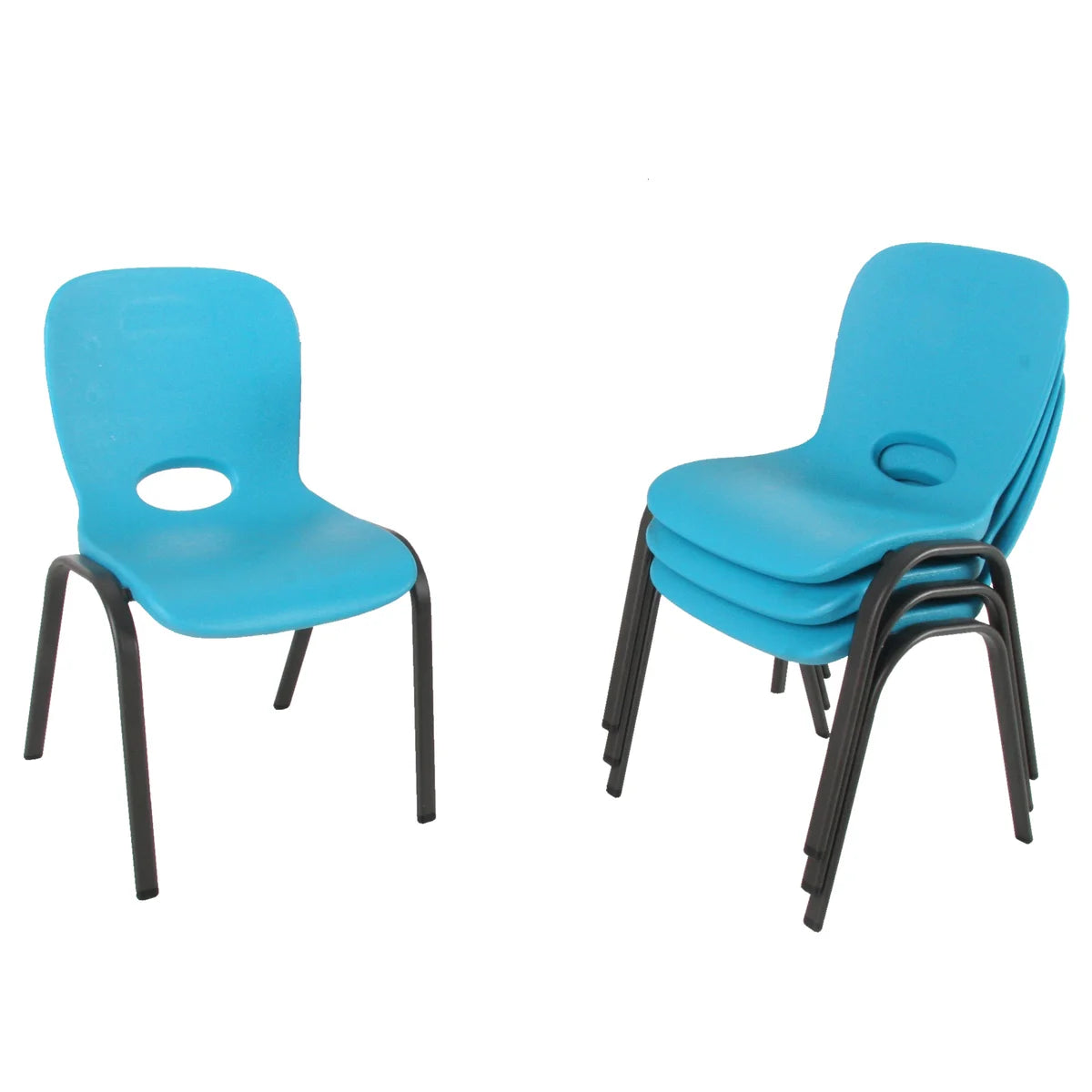 Lifetime Contemporary Children’s Stacking Chairs, 4-pack
