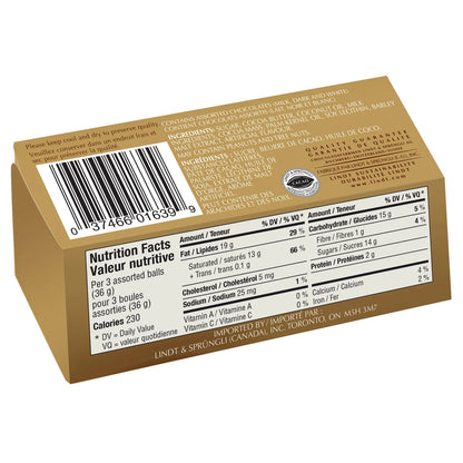 Lindt Lindor Assorted Chocolate Truffles Box 12 × 36 g