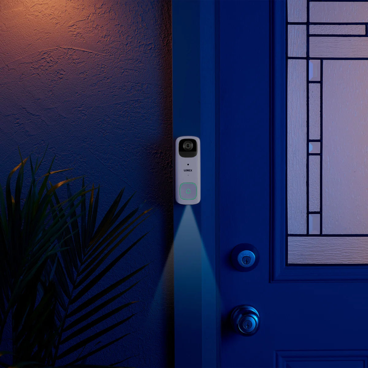 Lorex 2K Battery Video Doorbell and 4K Spotlight IndoorOutdoor Wi-Fi Security Camera