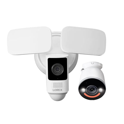 Lorex 2K Floodlight Wi-Fi Camera with 4K Spotlight Security Camera
